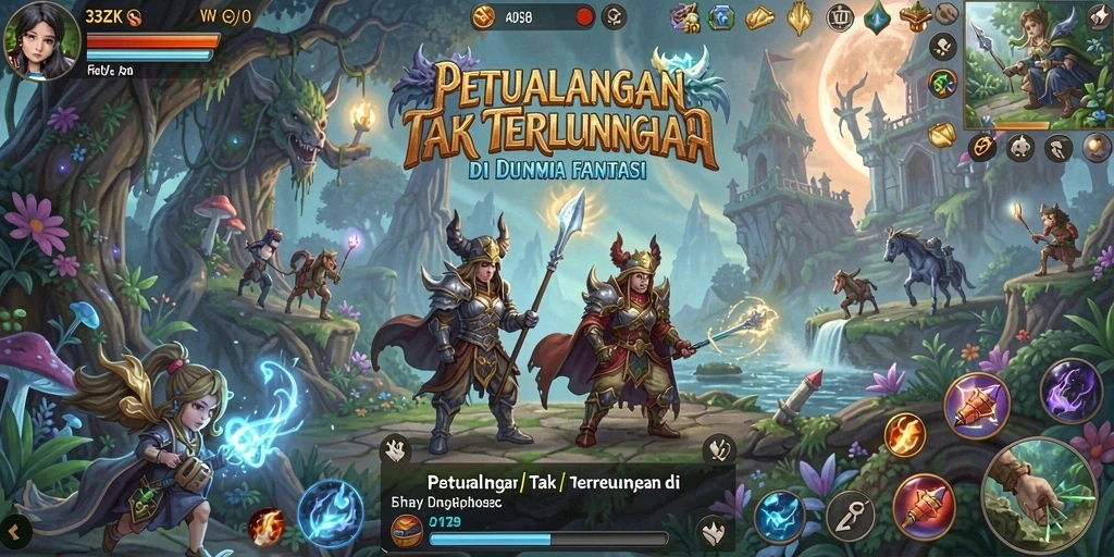 Tampilan gameplay 33ZK yang memukau dengan petualangan mendebarkan.