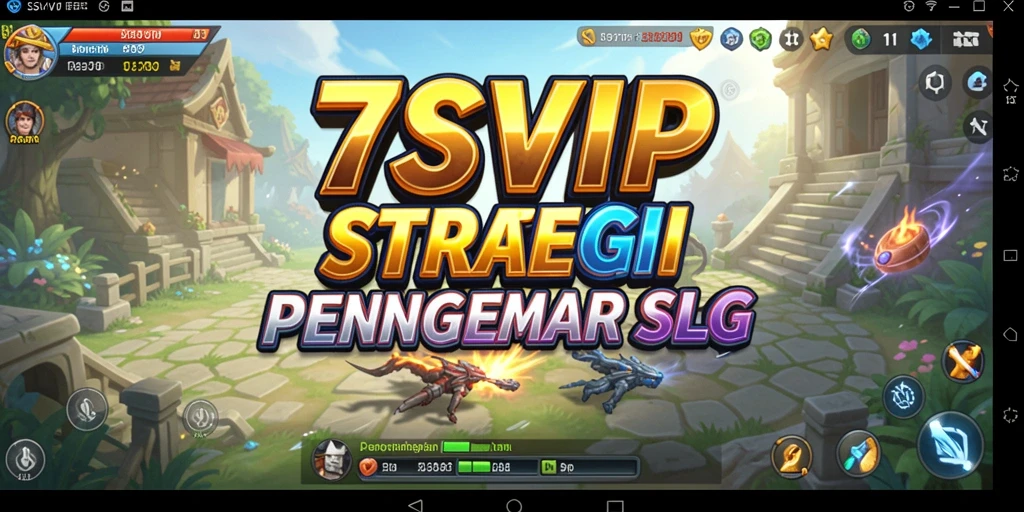 Screenshot gameplay 7SVIP menunjukkan pertempuran strategis yang intens.