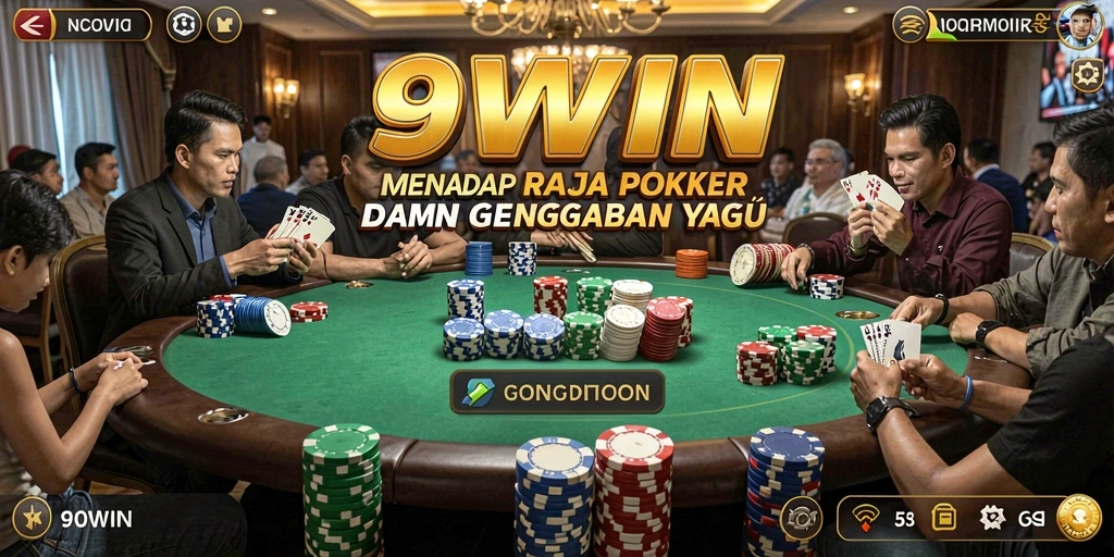 Tampilan gameplay poker di aplikasi 9WIN yang menarik.