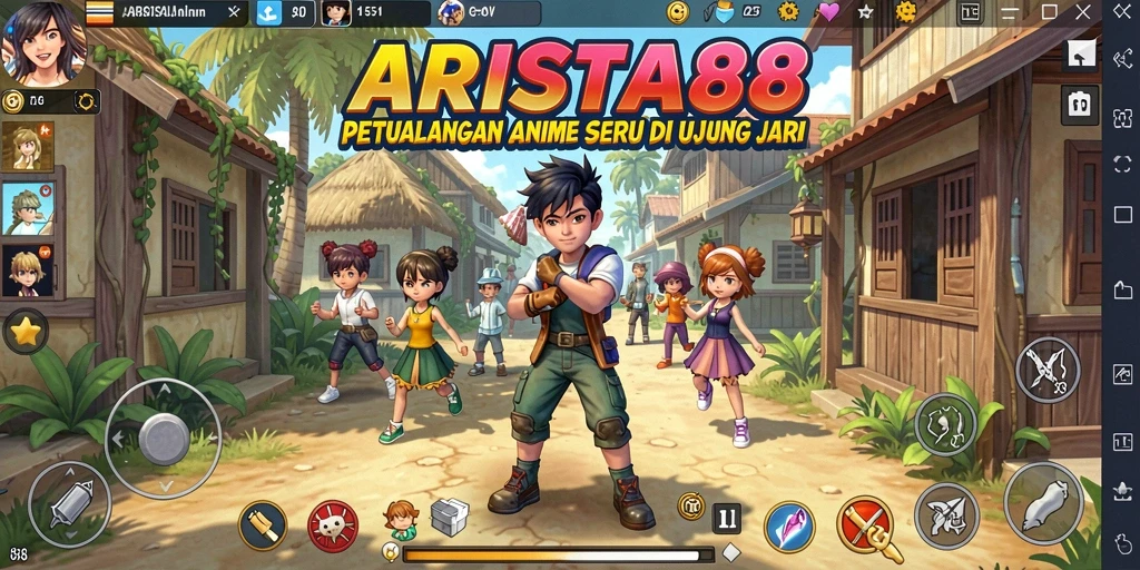 Menampilkan gameplay seru dari ARISTA88 dengan karakter anime.