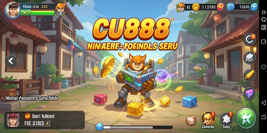Tampilan gameplay CU888 yang menarik dan menyenangkan.