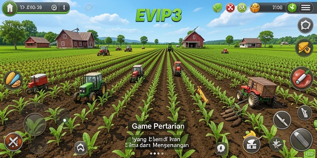 Tampilan gameplay yang mengasyikkan dan interaktif dalam EVIP3.