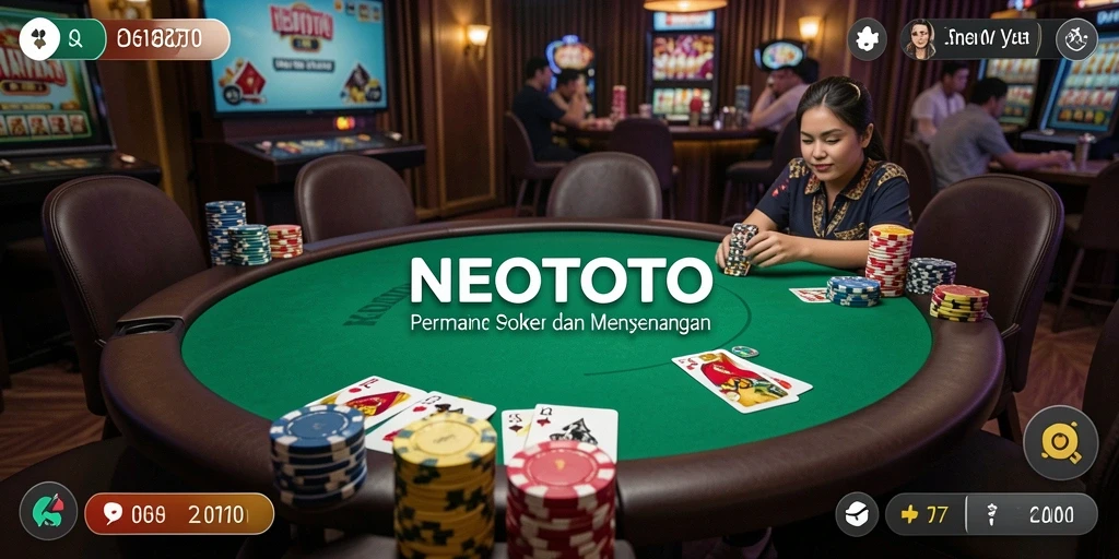 Tampilan gameplay seru dari NEOTOTO saat bermain Poker.
