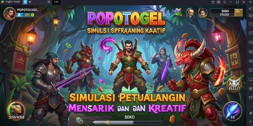 Tangkapan layar menunjukkan gameplay seru dari POPOTOGEL.